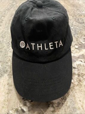 Athleta Black Cap with White Embroidered Logo